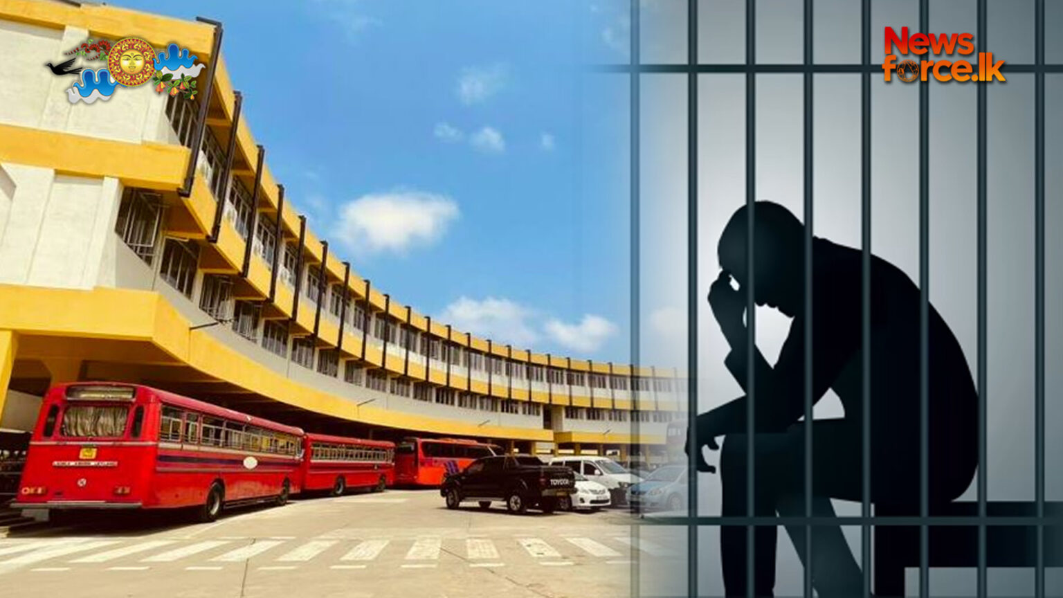 පිටකොටුව බස් නැවතුම්පොළට හානි කළ සැකකරු බඩුත් එක්ක මට්ටු 17 වැනිදා දක්වා රිමාන්ඩ්