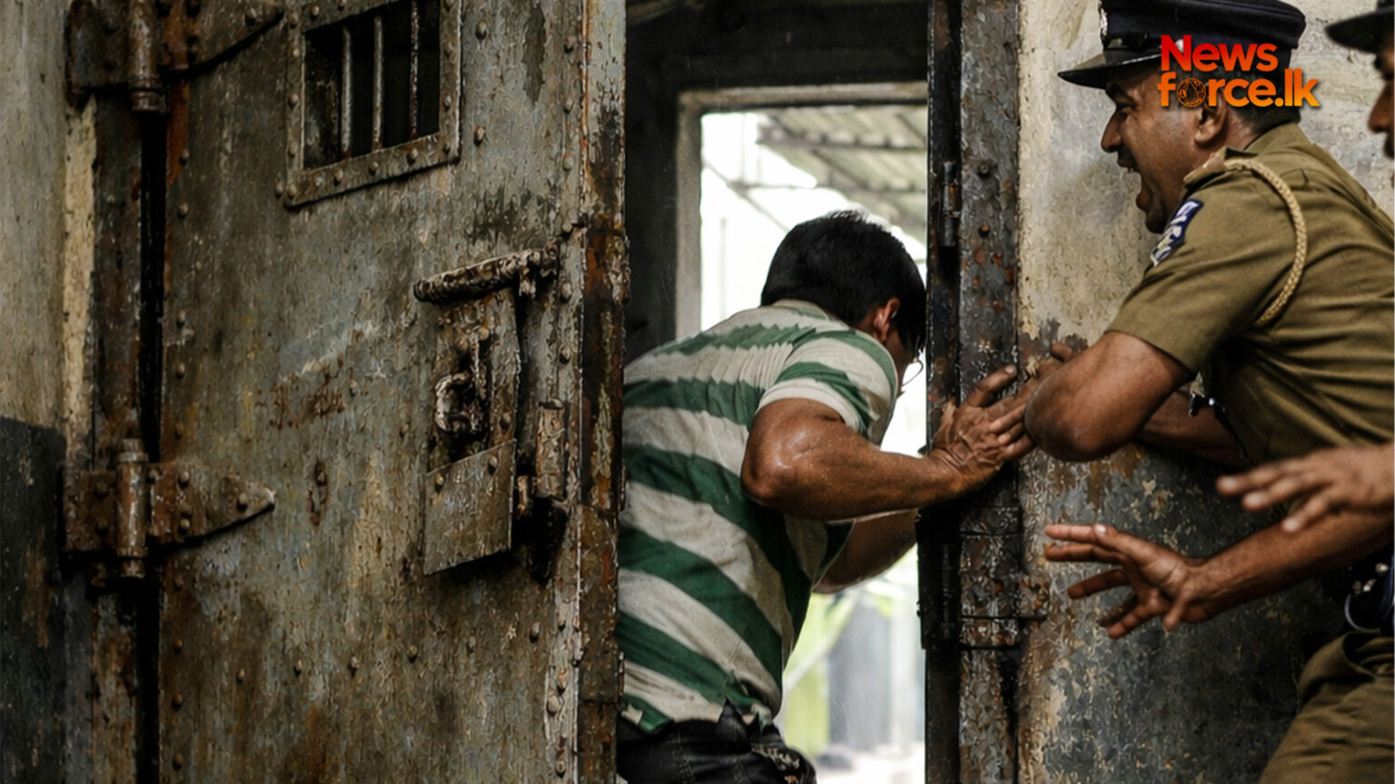 මතුගම පොලිස් සිරමැදිරියේ දොර තල්ලු කරමින් ‘කට්ටා’ පලා යයි