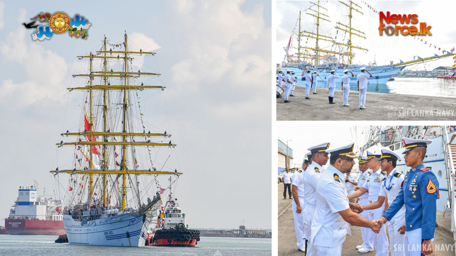 ඉන්දුනීසියානු නාවික හමුදාවට අයත් ‘KRI BIMA SUCI – 945’ රුවල් නෞකාව සුහද සංචාරයක් සඳහා කොළඹට පැමිණෙයි