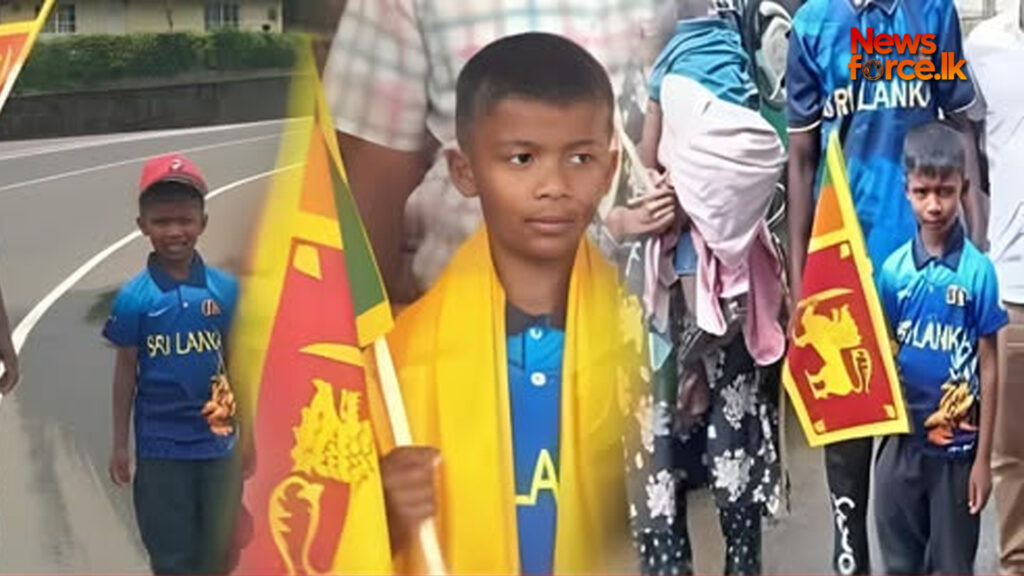 කඳුකර ඉඩම් අයිතිය වෙනුවෙන් අවුරුදු 07ක දරුවෙක් ලිදුලේ සිට ජනාධිපති කාර්යාලය කිලෝමීටර් 140 ක දක්වා පා ගමනක