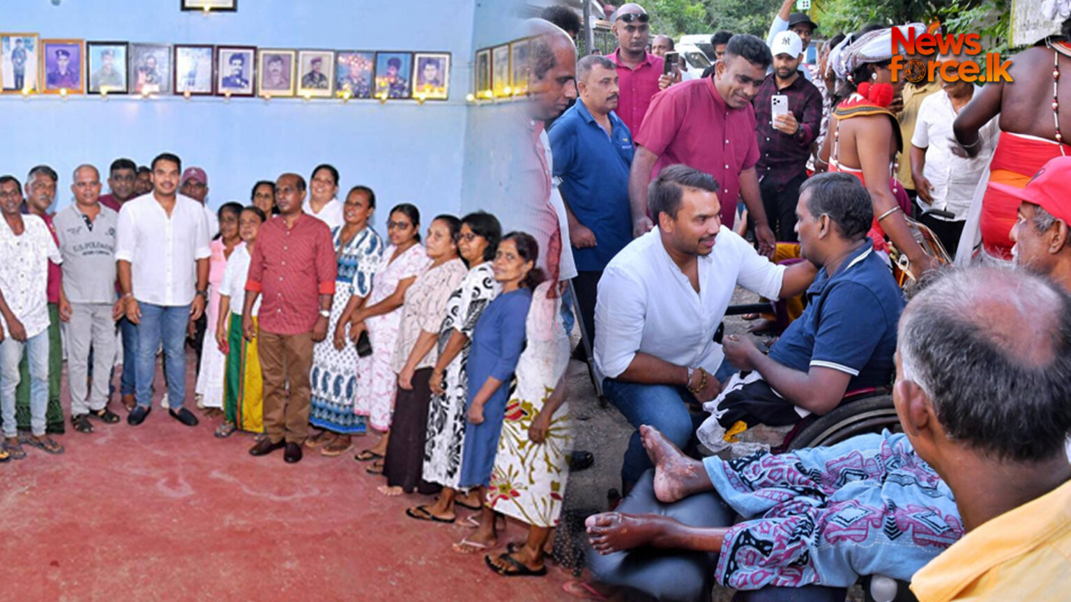 නාමල් සාලාව,රණවිරුගම දී රණවිරුවන්ට උපහාර පුදයි