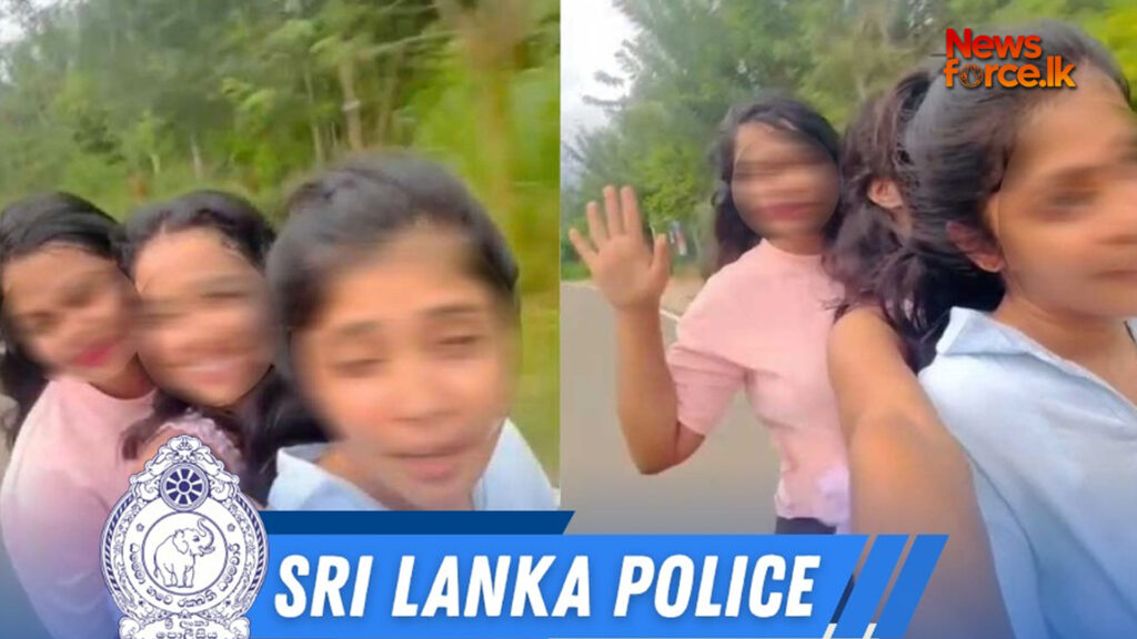 හෙල්මට් නැතිව තුන්දෙනාම ඩබල් දාලා ගිය තරුණියන් අත්අඩංගුවට