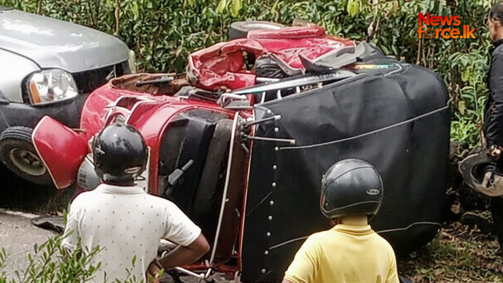 මාලිමාවේ පාර්ලිමේන්තු මන්ත්රීවරයෙක් ගමන්ගත් කැබ් රථය ත්රිරෝද රථයක ගැටී අනතුරක්
