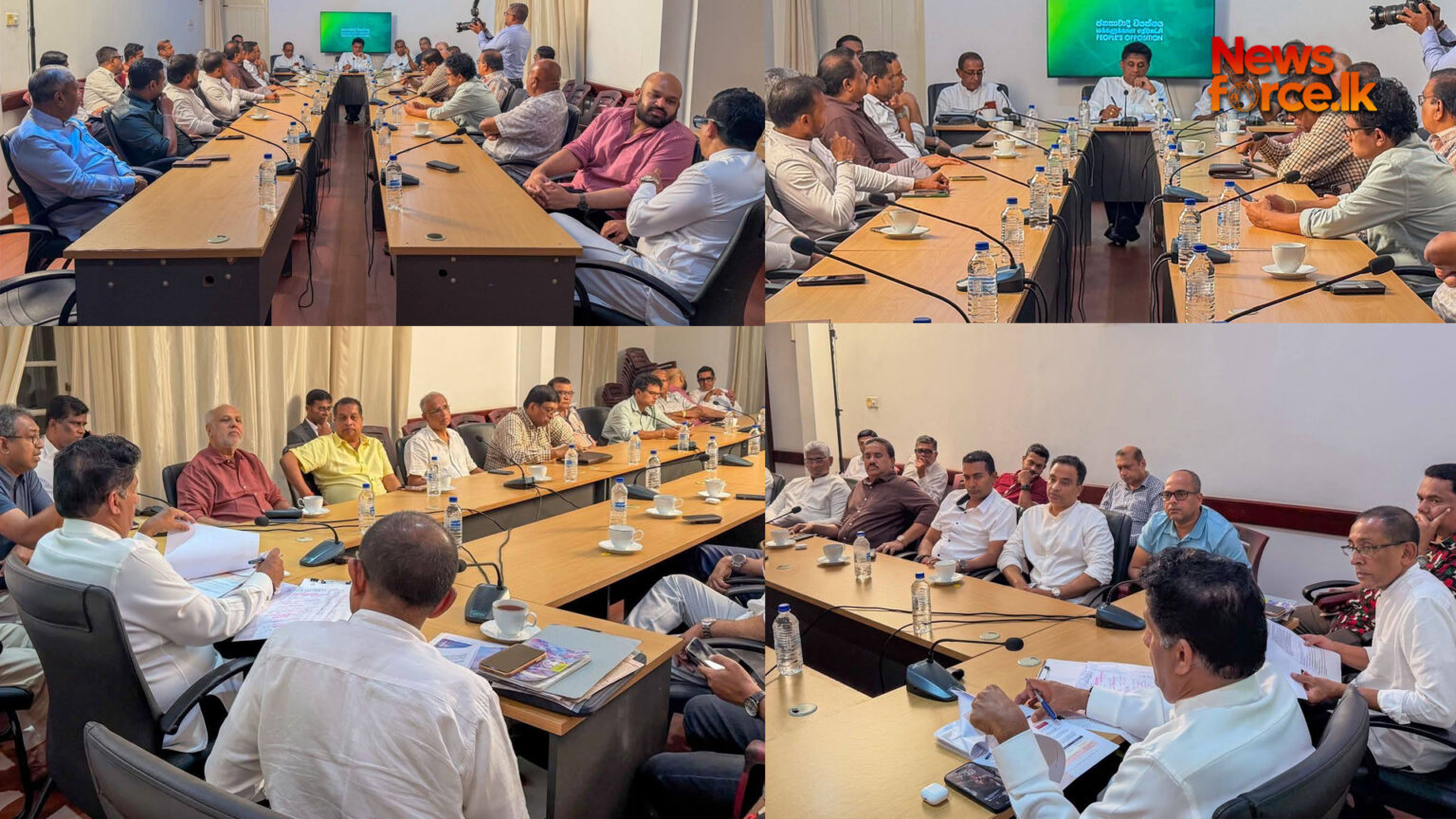 විපක්ෂයේ මන්ත්රීවරුන් විපක්ෂනායක කාර්යාලයට හදිසියේ රැස්වෙයි. මේ සුදානම කුමකටද?